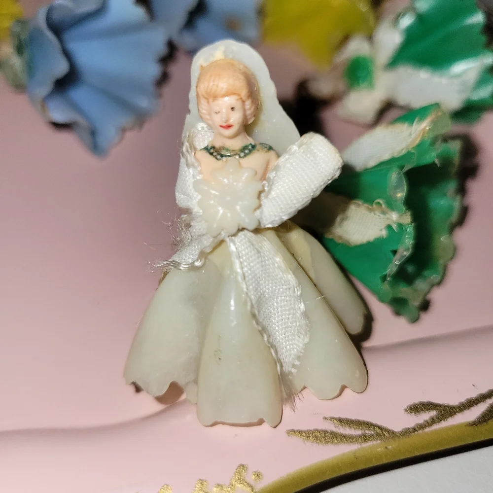 Vintage Wilton Cake Toppers ~ Bridal Party & Bride ~ Retro ~ Cute ~ MCM
